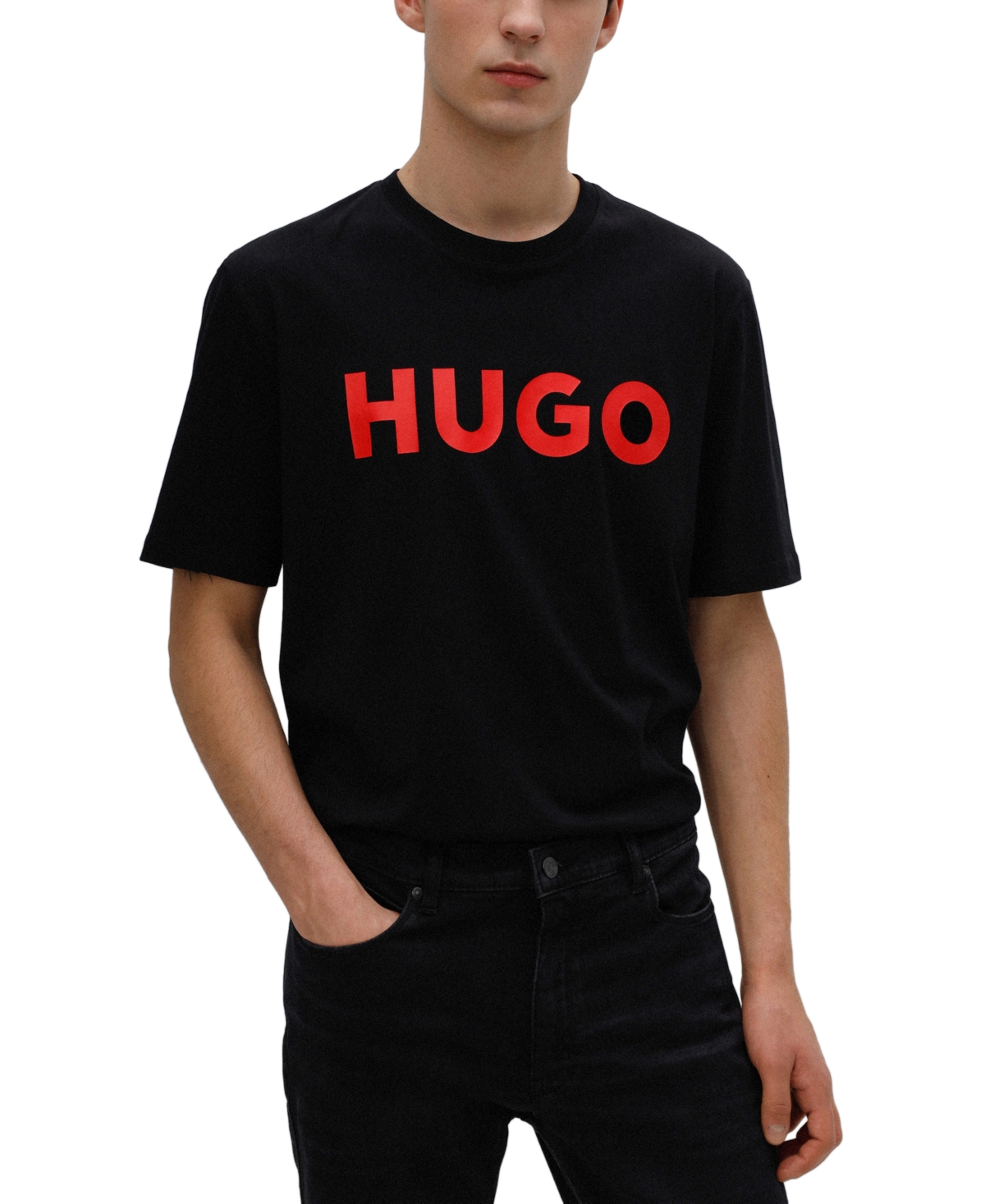 HUGO BY HUGO BOSS MEN'S DULIVIO LOGO T-SHIRT