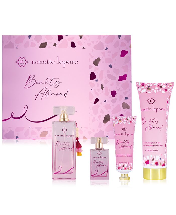 Beauty Abroad by Nanette Lepore, 4 Piece Gift Set for Women