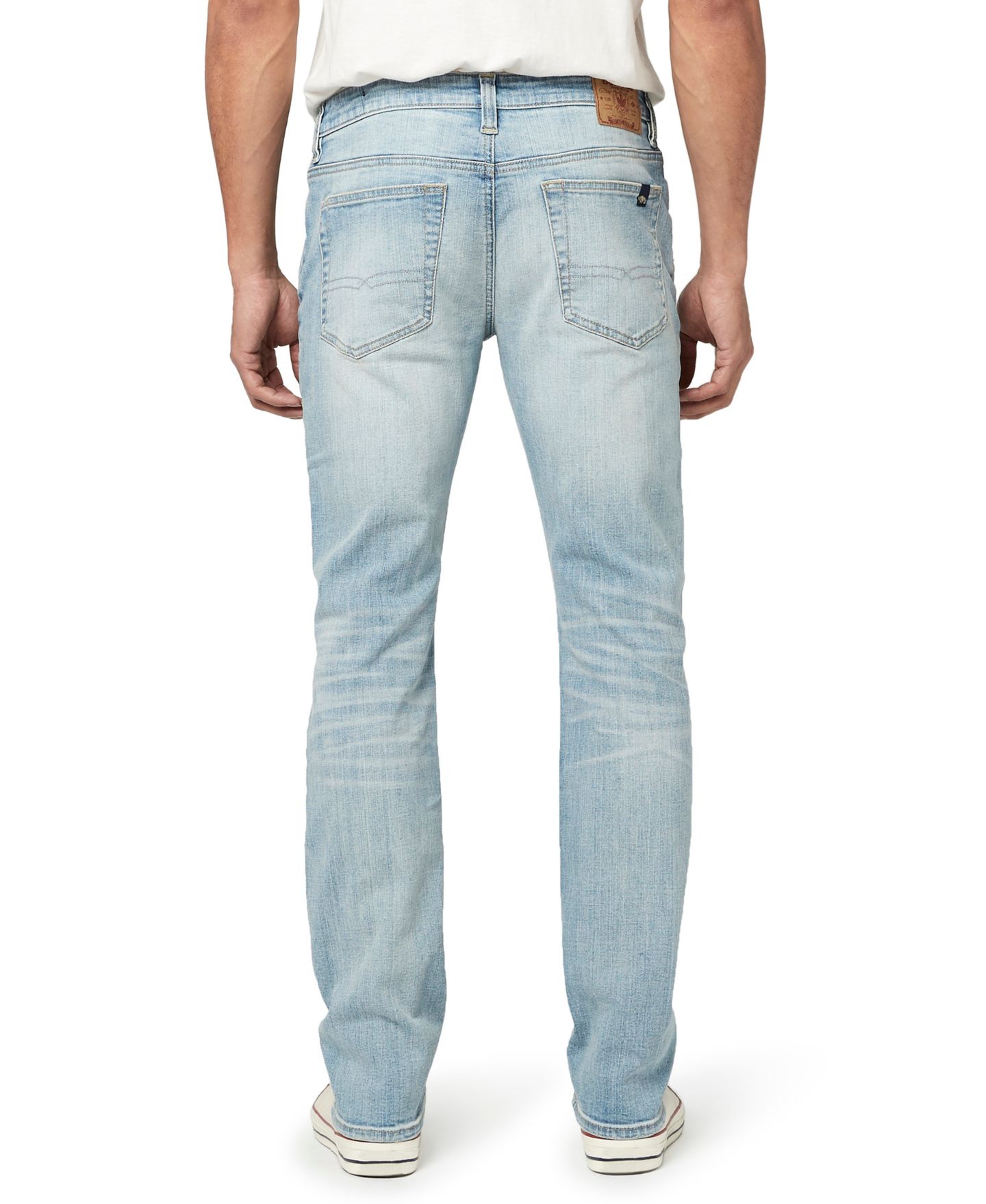 Мужские джинсы Buffalo David Bitton Slim Ash Crinkled Stretch Denim Jeans, цвет: Индиго — фото 2