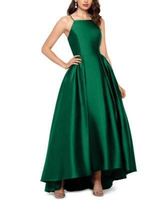 Betsy & Adam Satin Ballgown & Reviews - Dresses - Women - Macy's