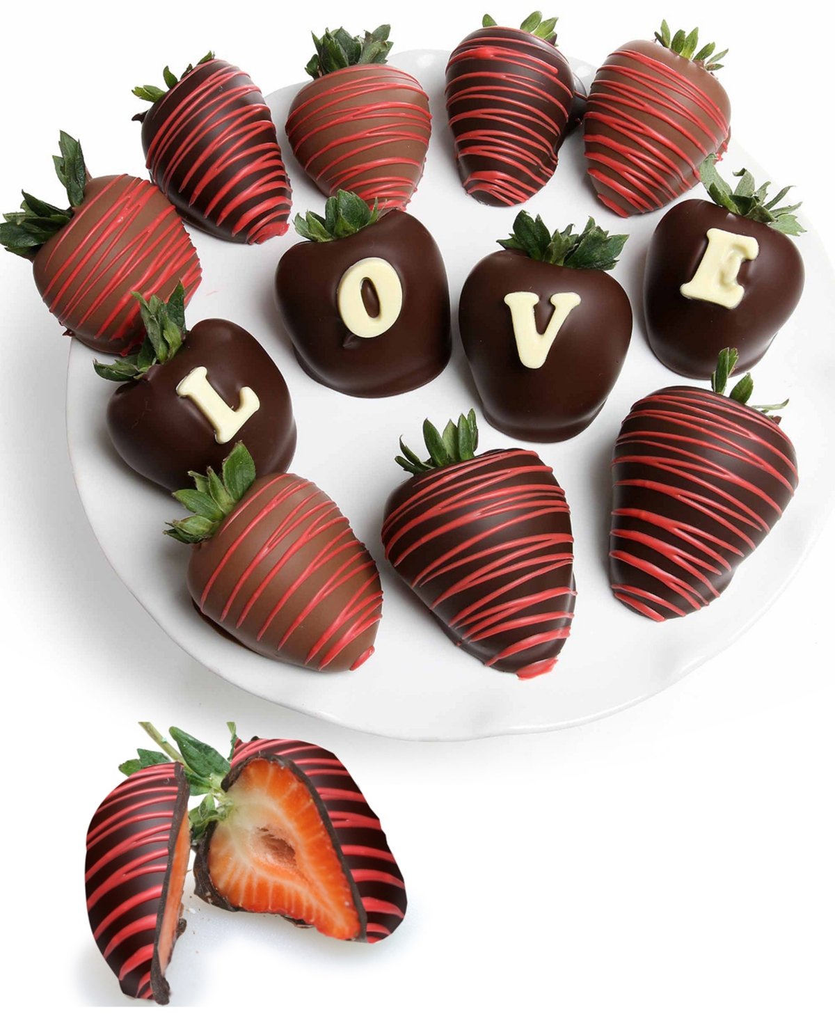 Shop Chocolate Covered Company Valentine's Day Love Berry Gram Belgian Chocolates, 12 Piece