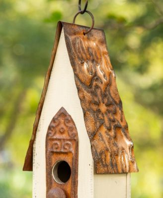 13.25" Washed Distressed Birdhouse
