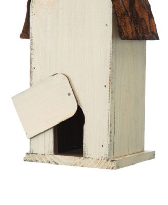 13.25" Washed Distressed Birdhouse