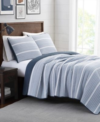 Niari Yarn Dye Stripe 3 Piece Quilt Set, Full/Queen