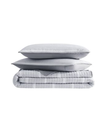 Niari Yarn Dye Stripe 3 Piece Quilt Set, Full/Queen