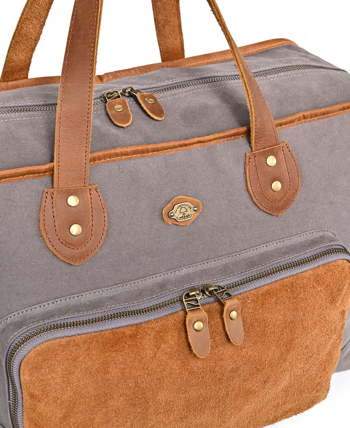 Сумка TSD BRAND Valley Oak Large Canvas Weekender, цвет: Серый — фото 13