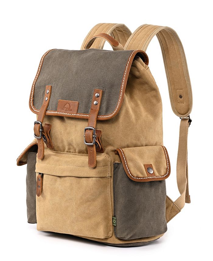 TSD BRAND Mountain Wood Canvas Backpack - Macy's