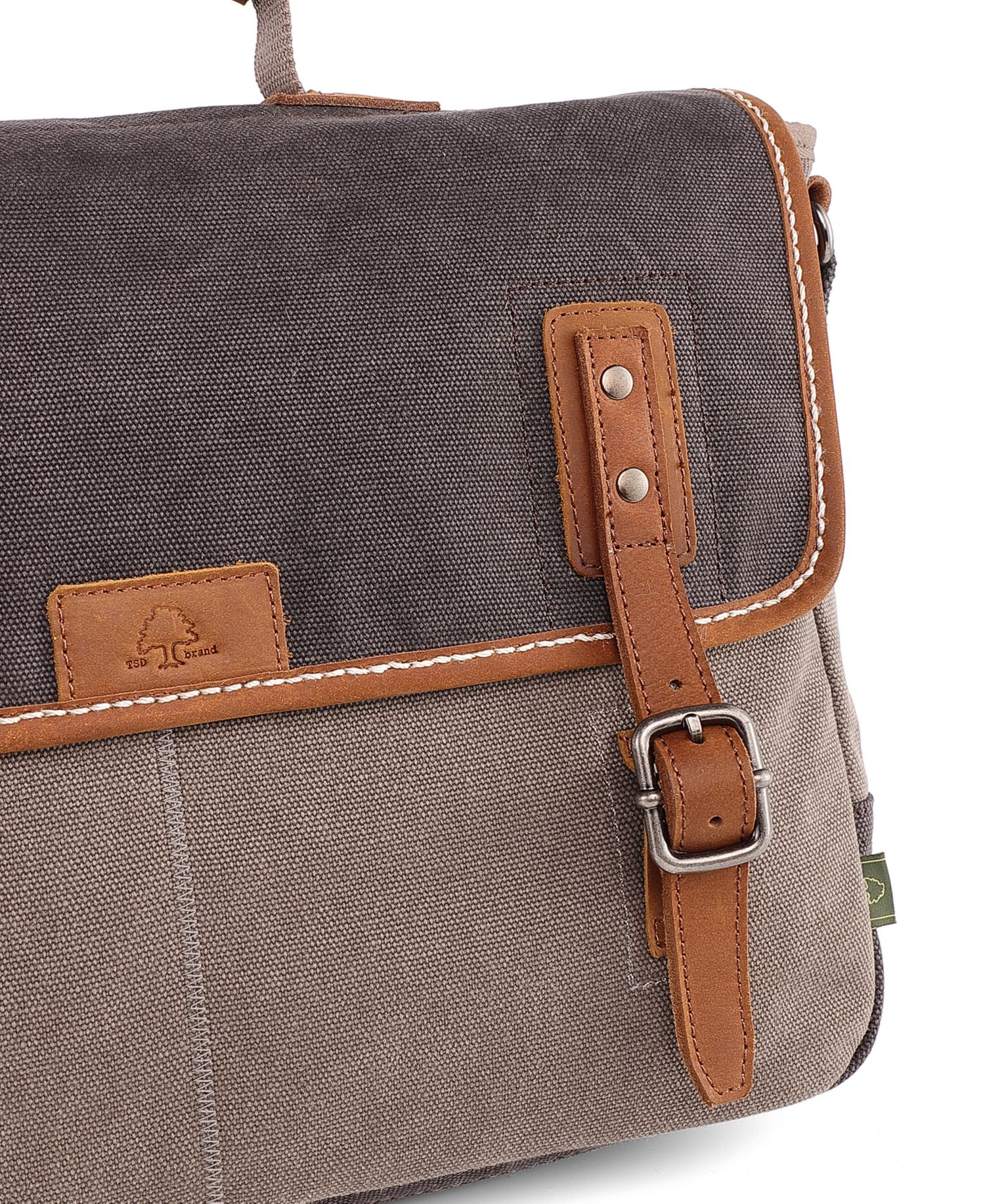 Mountain Wood Canvas Messenger Bag