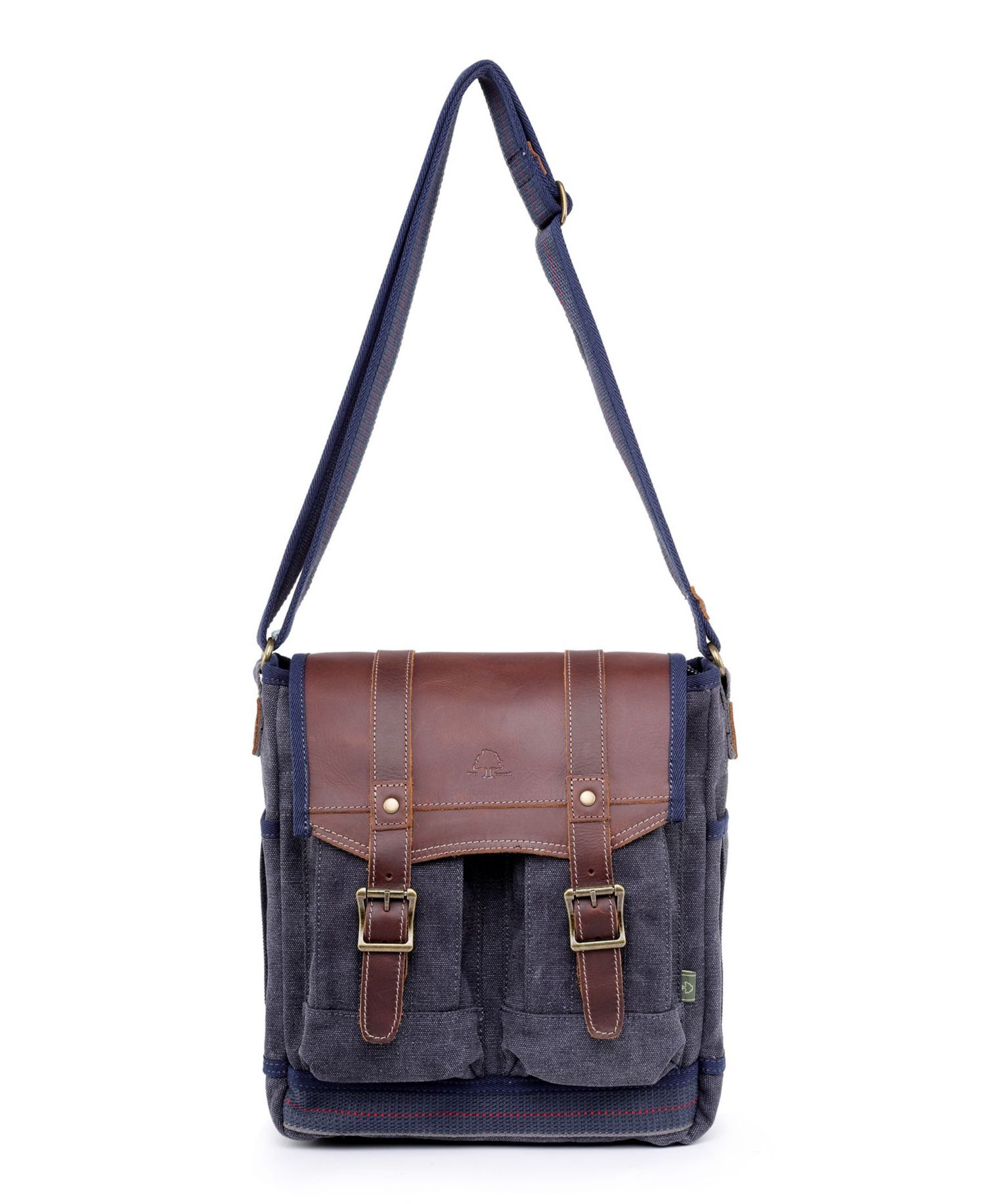 Turtle Ridge 4-Pocket Canvas Crossbody Bag