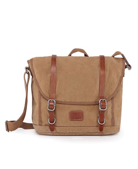 Женская сумка TSD BRAND Forest Canvas Messenger, цвет: Хаки