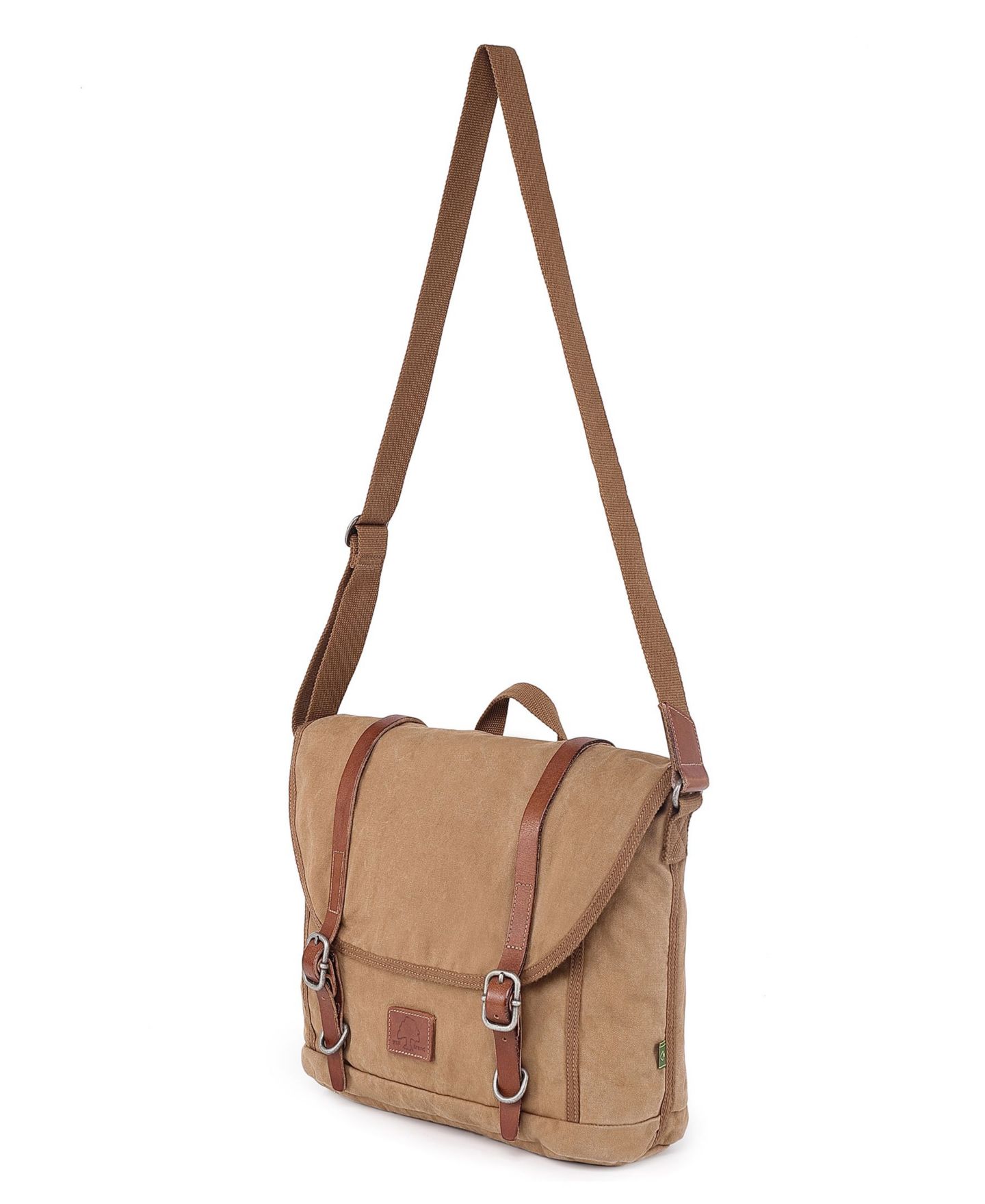 Женская сумка TSD BRAND Forest Canvas Messenger, цвет: Хаки — фото 9