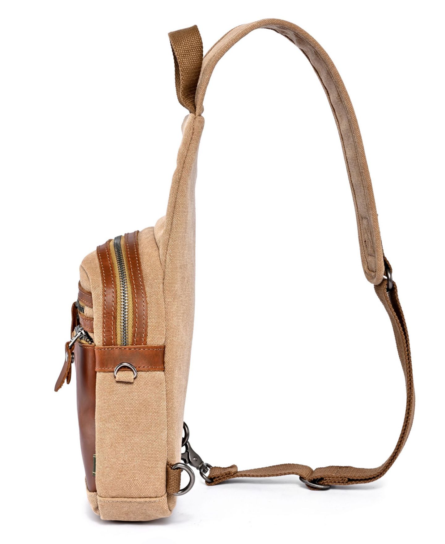 Женская сумка TSD BRAND Torreya Canvas Sling, цвет: Хаки — фото 4