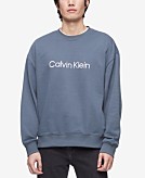 Calvin Klein Men\'s Relaxed Fit Logo French Terry Sweatshirt - Macy\'s
