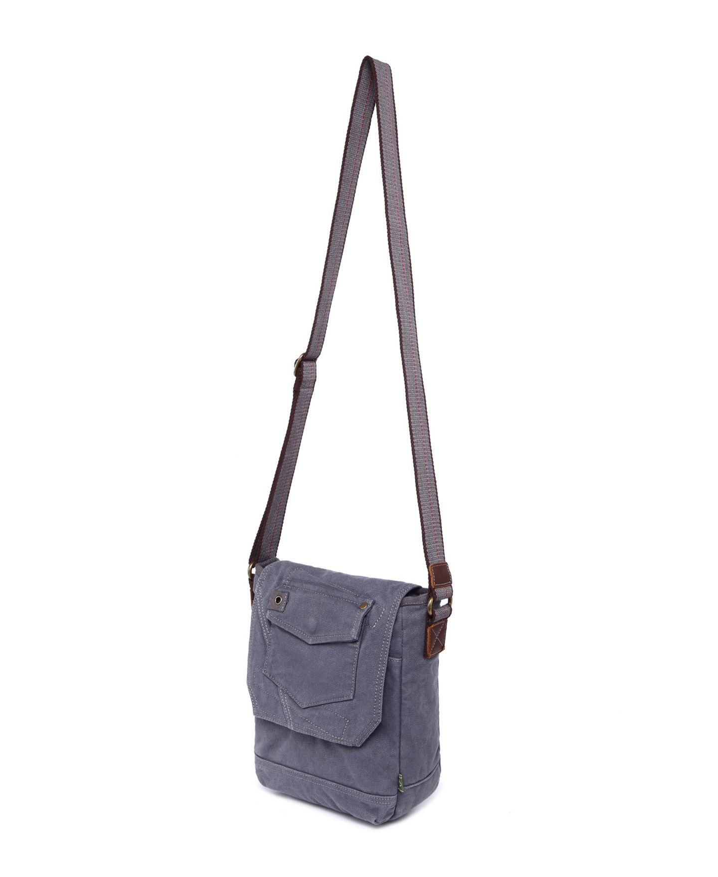 Женская сумка TSD BRAND Spring Palm Canvas Crossbody, цвет: Серый — фото 6
