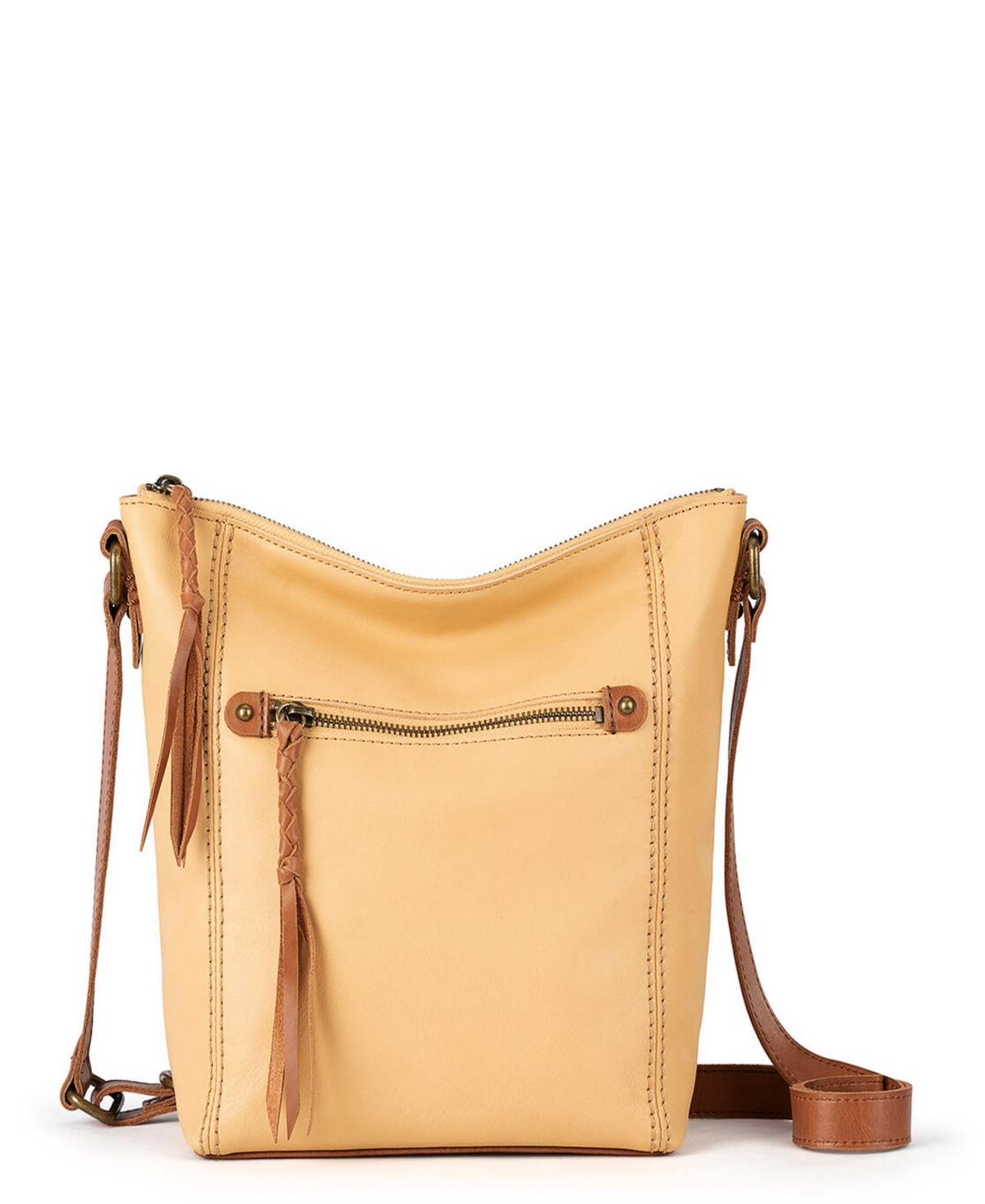 Ashland Leather Crossbody Bag In Buttercup 1