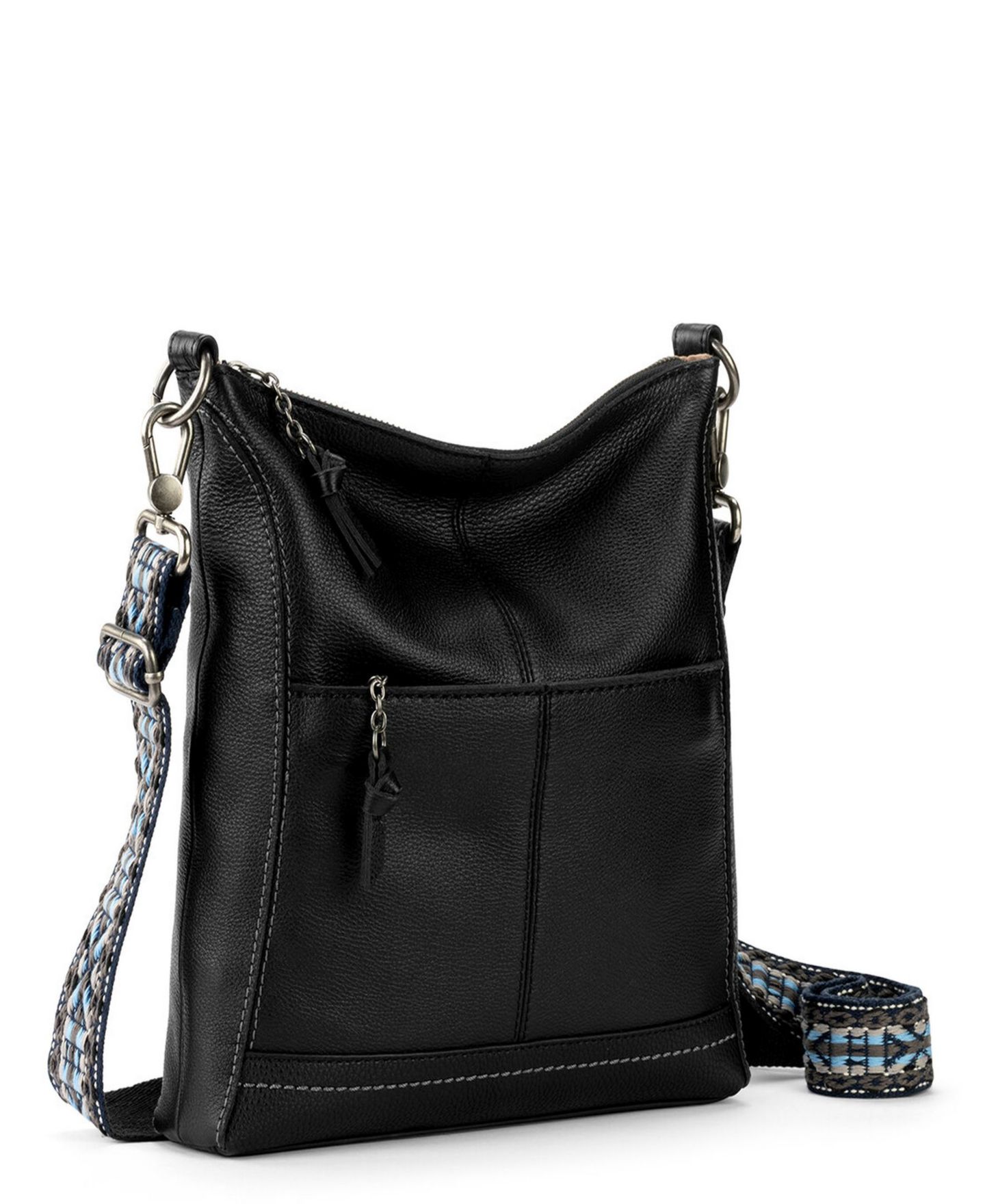 Женская сумка The Sak Lucia Leather Crossbody, цвет: Чёрный — фото 3
