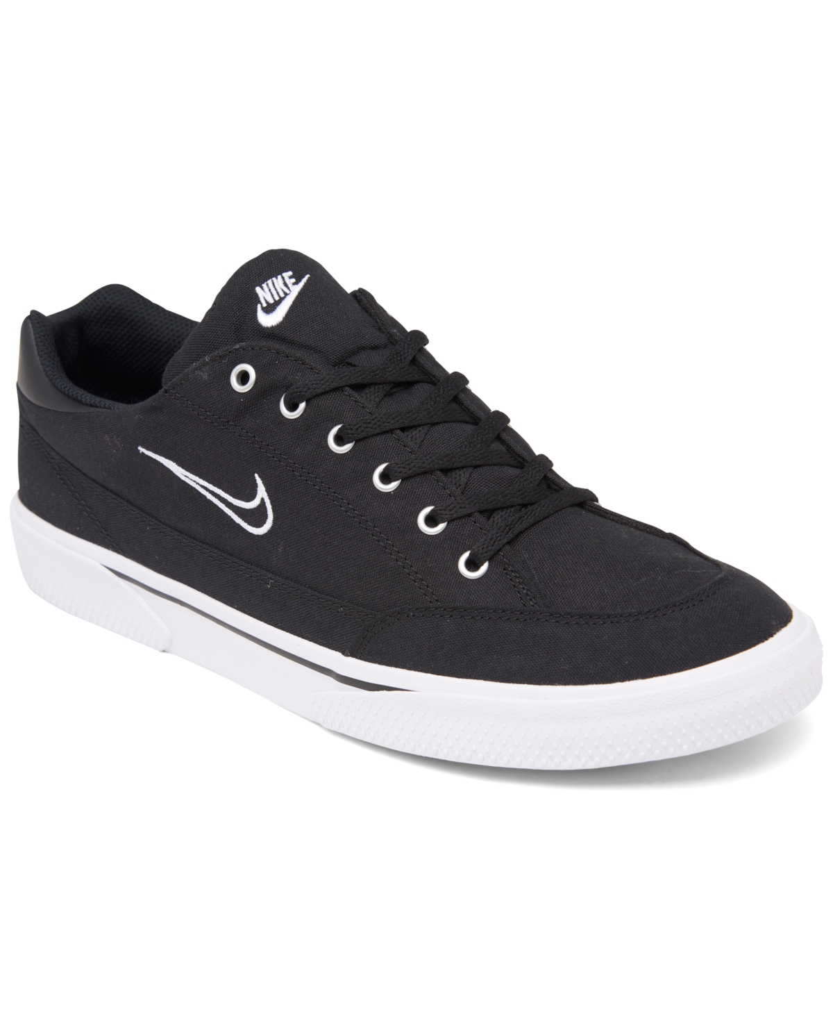 Nike Men's Retro Gts Casual Sneakers From Finish Line In Black,white