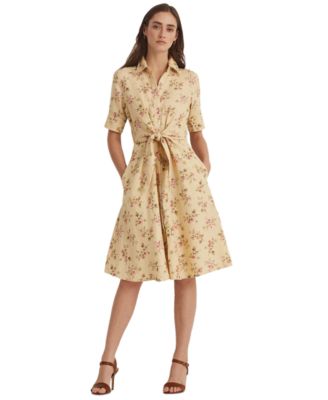 ralph lauren fit and flare shirt dress