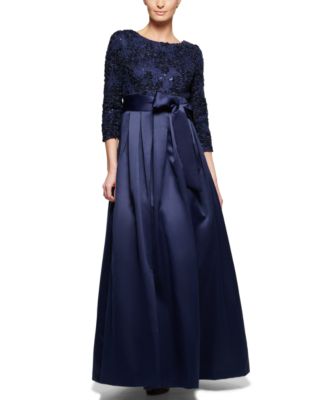 Jessica Howard Soutache Lace Ball Gown - Macy's