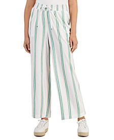 Women's Pull-On Cropped Wide-Leg Pants, Created for Macy's
