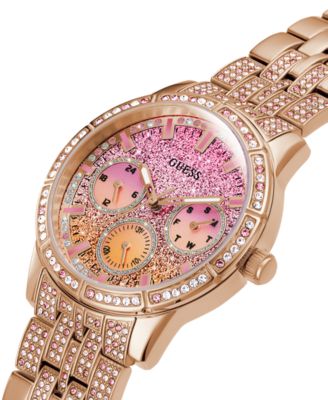 Women's Glitz Rose Gold-Tone Stainless Steel Bracelet Watch 40mm