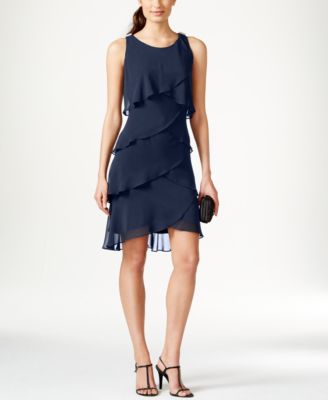 SL Fashions - Tiered Chiffon Dress
