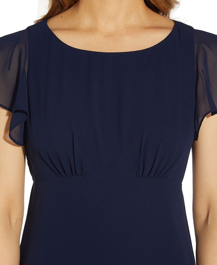 Women Chiffon Dress Adrianna Papell Chiffon Overlay Shutter Pleat Sheath  Dress, $158 Hanna Nicole Plus Size Dresses