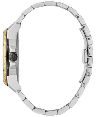 Men's Marine Star Diamond Accent Two-Tone Stainless Steel Bracelet Watch 44mm