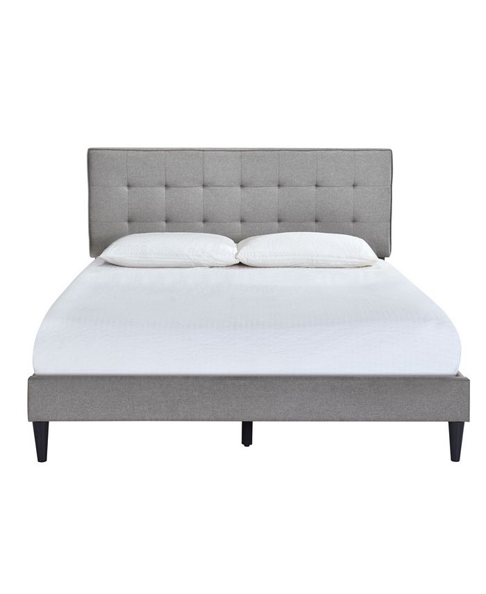 Homefare Grid Tufted Upholstered Platform Bed King Macy s