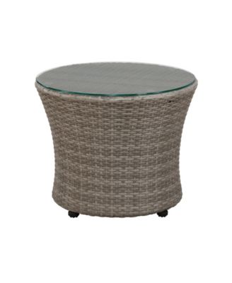 Bistro All-Weather Conversation 2 Round Chairs and 18" H Table, Set of 2