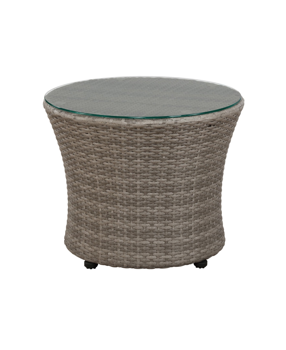 Bistro All-Weather Conversation 2 Round Chairs and H Table, Set of 2