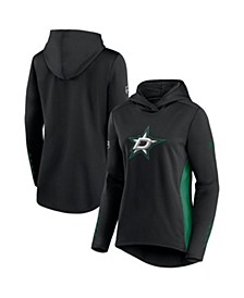 Women's Branded Black and Kelly Green Dallas Stars Authentic Pro Locker Room Pullover Hoodie