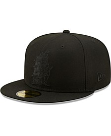 Men's Tampa Bay Buccaneers Black on Black Alternate Logo 59FIFTY Fitted Hat