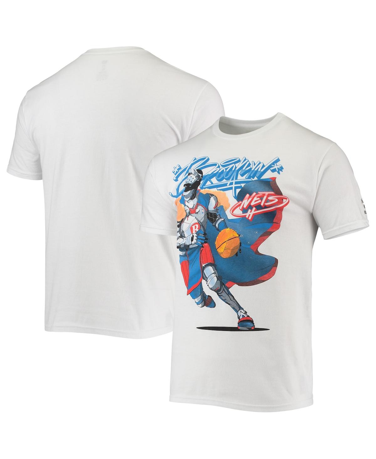 Men's Nba x McFlyy White Brooklyn Nets Identify Artist Series T-shirt - White