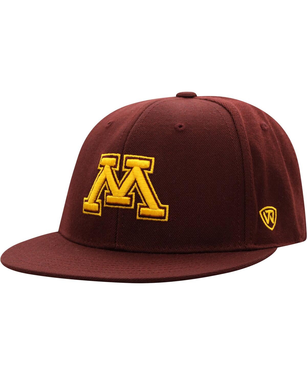 Men's Top of the WorldMinnesota Golden Gophers Team Color Fitted Hat - Maroon