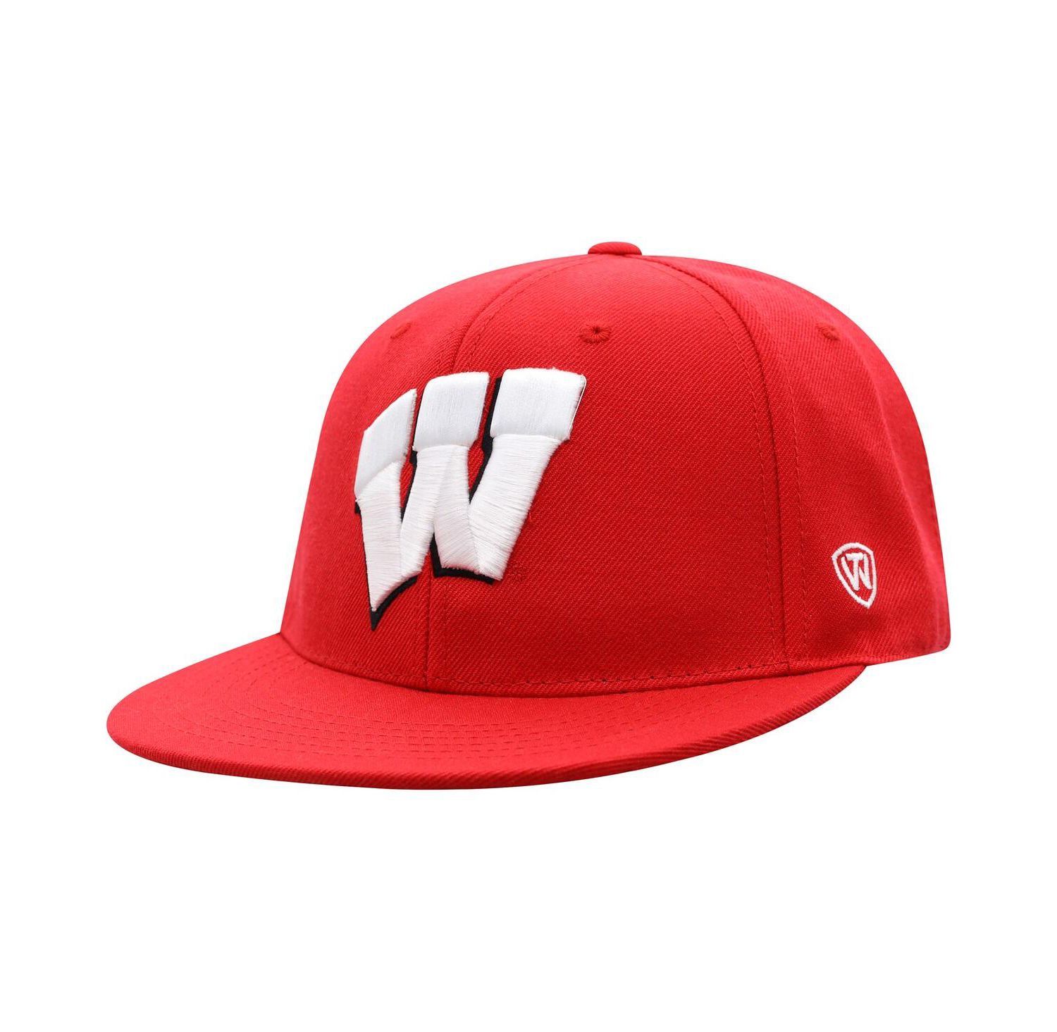 Men's Red Wisconsin Badgers Team Color Fitted Hat