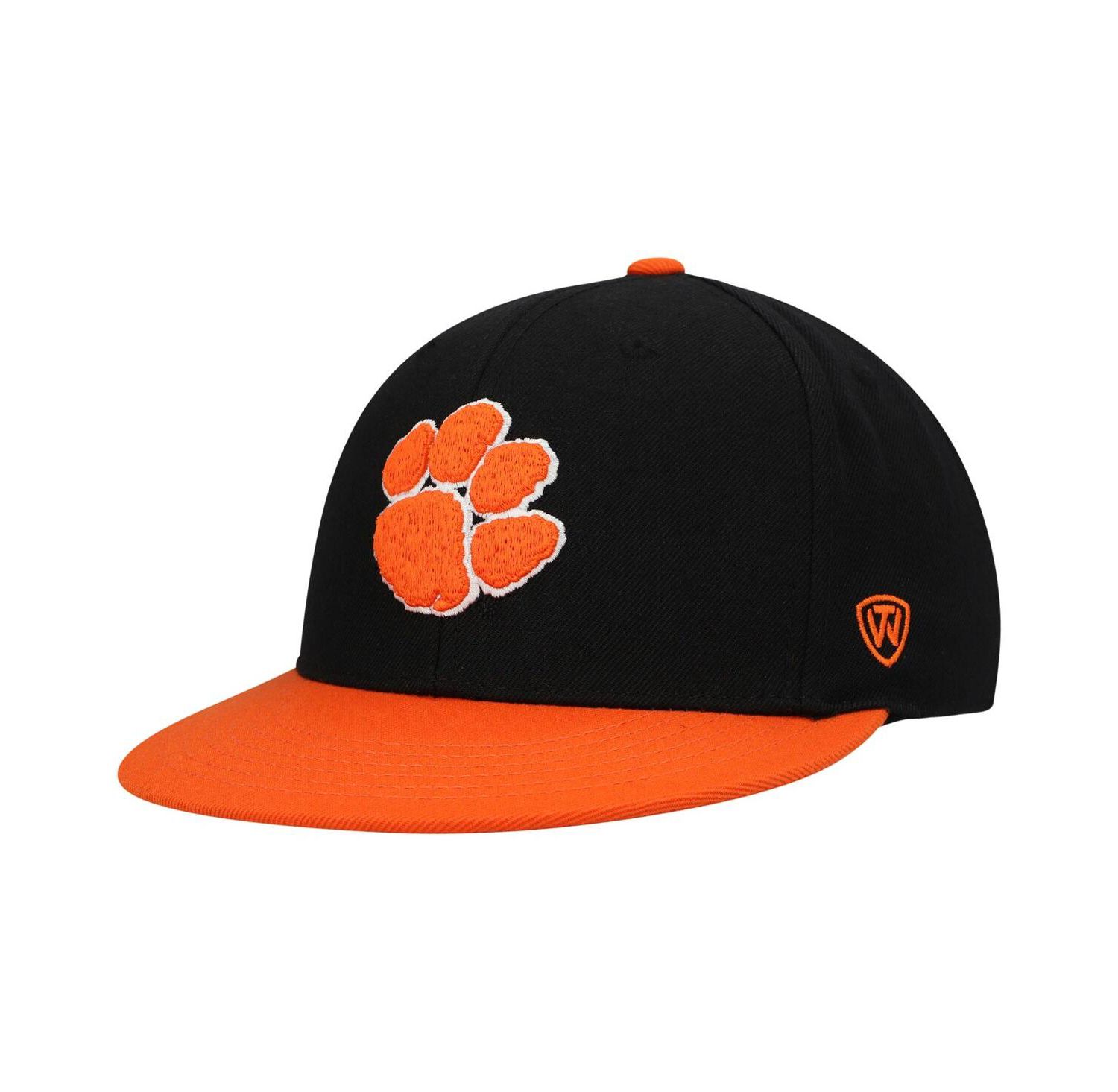 Men's Black, Orange Clemson Tigers Team Color Two-Tone Fitted Hat