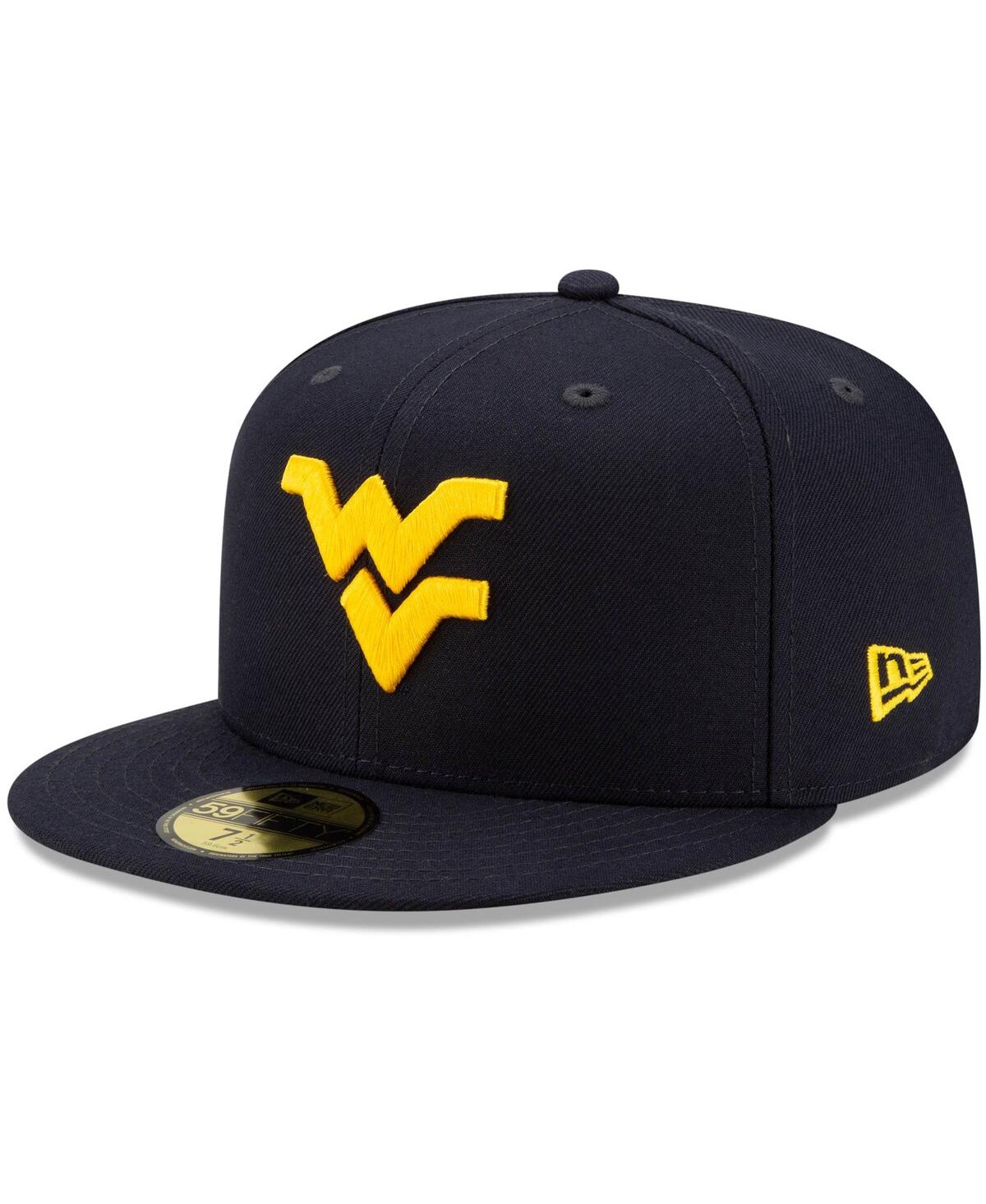 Men's New EraWest Virginia Mountaineers Basic 59FIFTY Team Fitted Hat - Navy