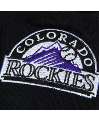 Men's Colorado Rockies McArthur Black Team Logo Touch Gloves