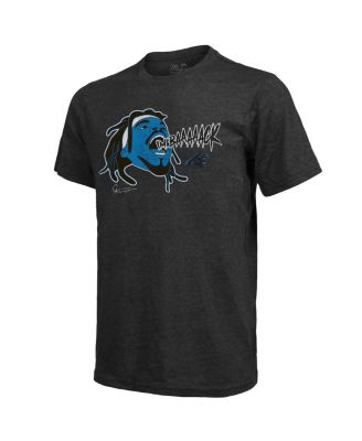 Men's Threads Cam Newton Black Carolina Panthers Tri-Blend Player Graphic T-shirt