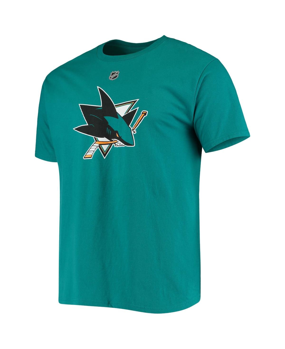 Men's Fanatics Marc-Edouard VlasicSan Jose Sharks Player Name and Number T-shirt - Teal
