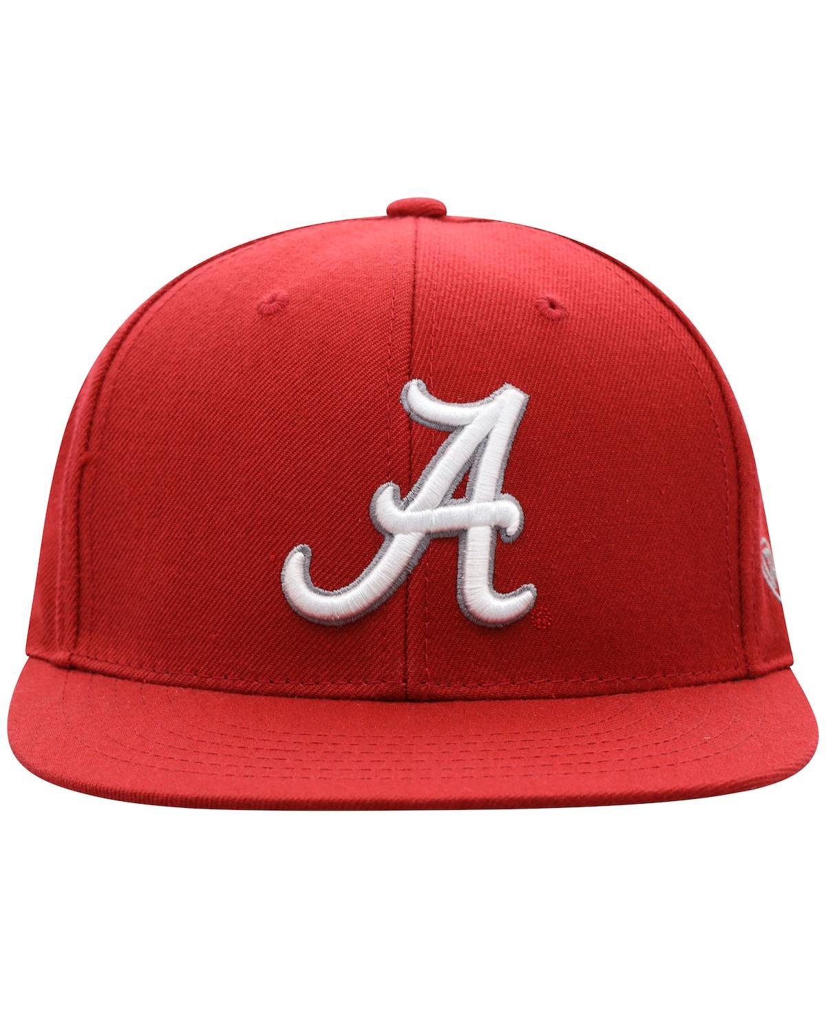 Men's Top of the WorldAlabamaTide Team Color Fitted Hat - Crimson