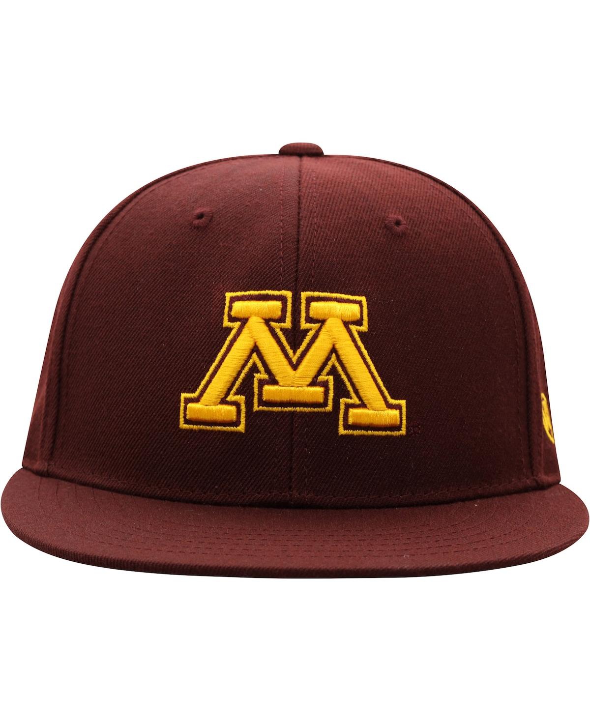 Men's Top of the WorldMinnesota Golden Gophers Team Color Fitted Hat - Maroon