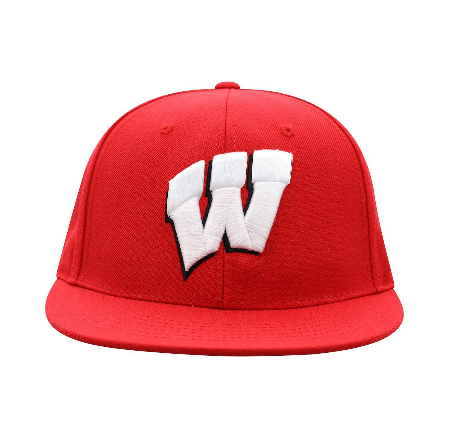 Men's Red Wisconsin Badgers Team Color Fitted Hat