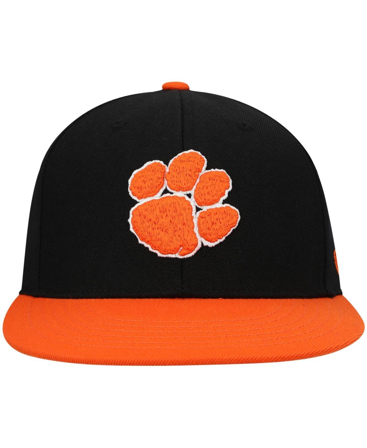 Shop Top Of The World Men's  Black, Orange Clemson Tigers Team Color Two-tone Fitted Hat In Black,orange