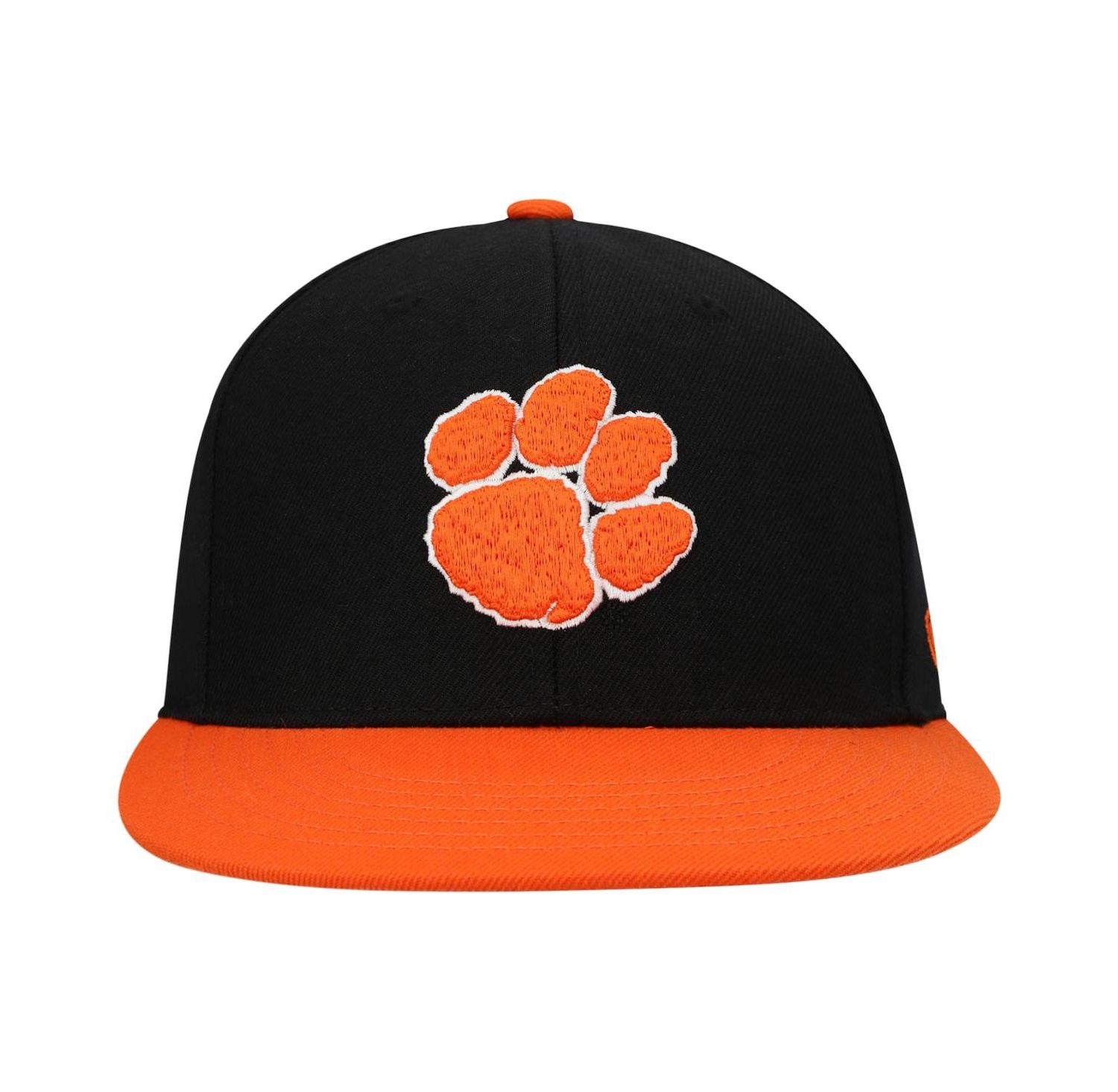 Men's Black, Orange Clemson Tigers Team Color Two-Tone Fitted Hat