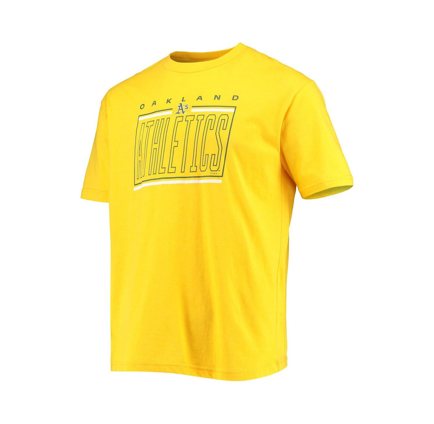Men's Green, Gold Oakland Athletics Meter T-shirt and Shorts Sleep Set