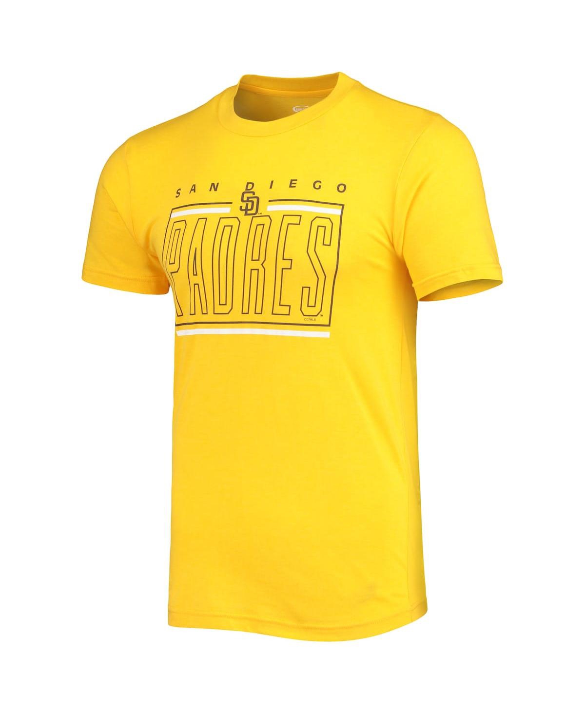 Men's Concepts Sport Gold San Diego Padres Meter T-shirt and Shorts Sleep Set - Gold