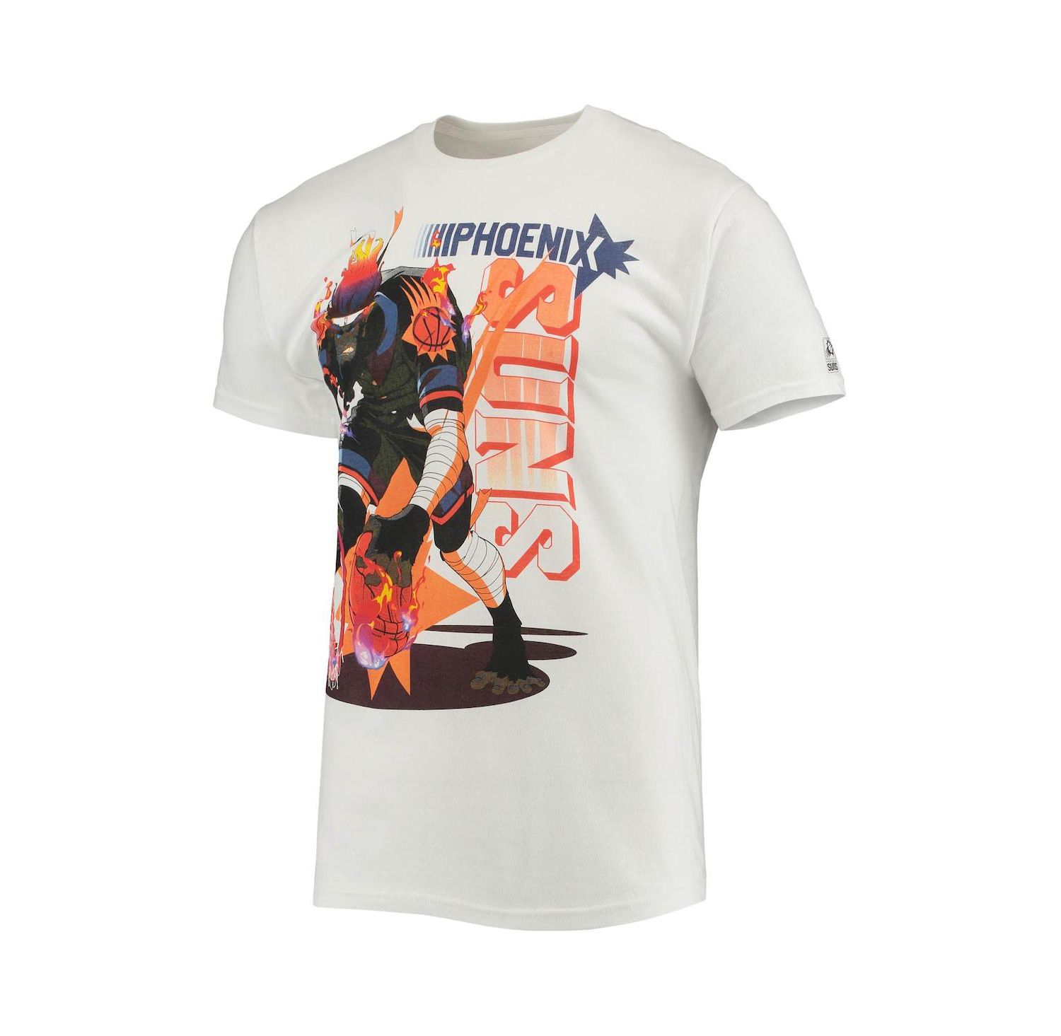 Men's NBA x McFlyy White Phoenix Suns Identify Artist Series T-shirt