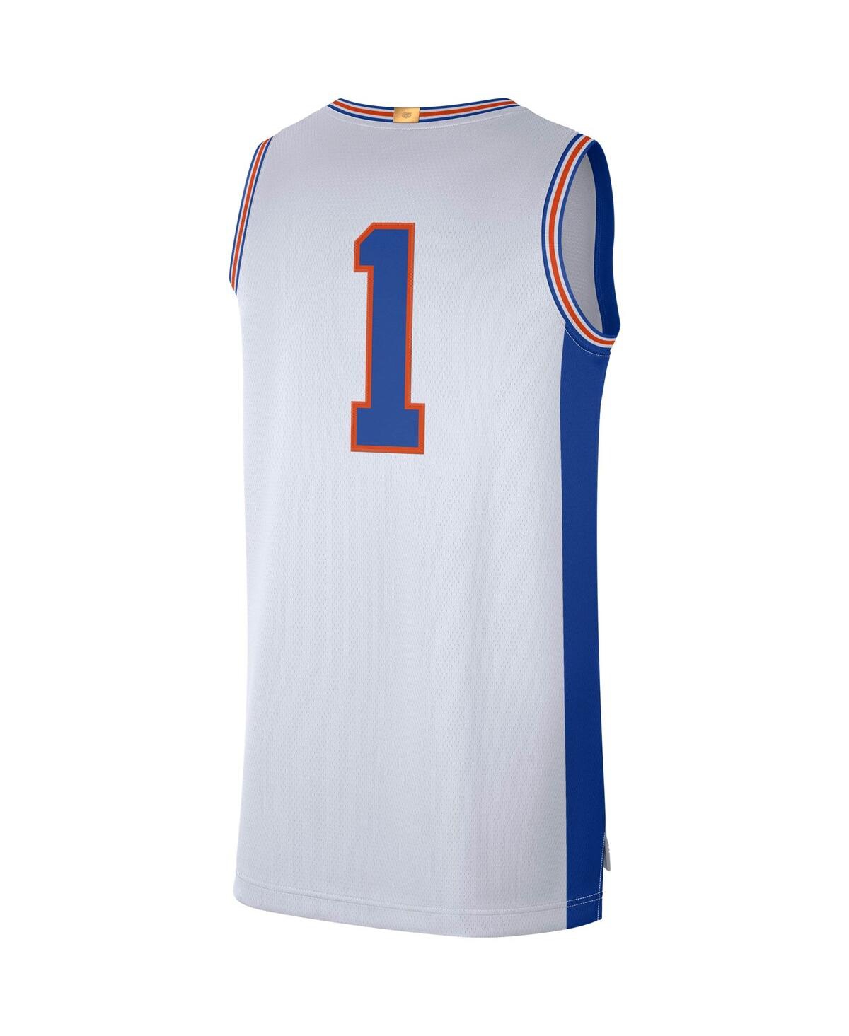 Men's Jordan #1Florida Gators Retro Limited Jersey - White